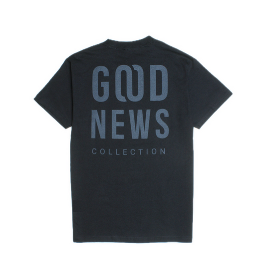Good News OG Tee - Stacked Black